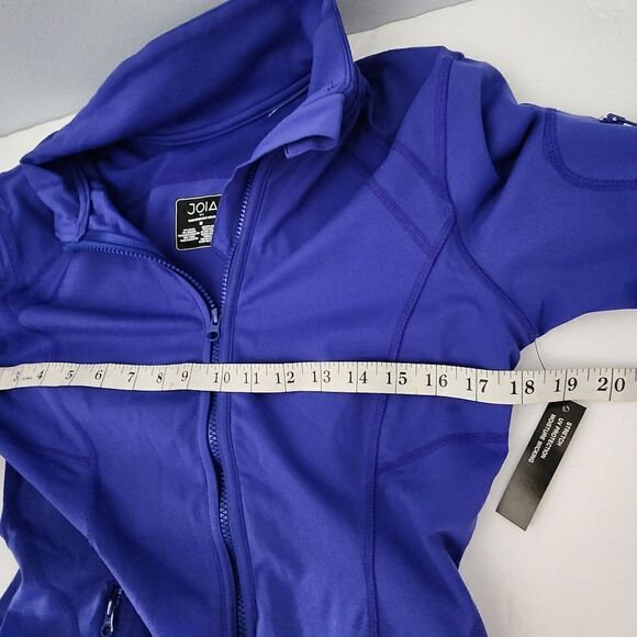 JOIA performance wear full zip  blue stretch UV protection moisture wicking new - Picture 11 of 12